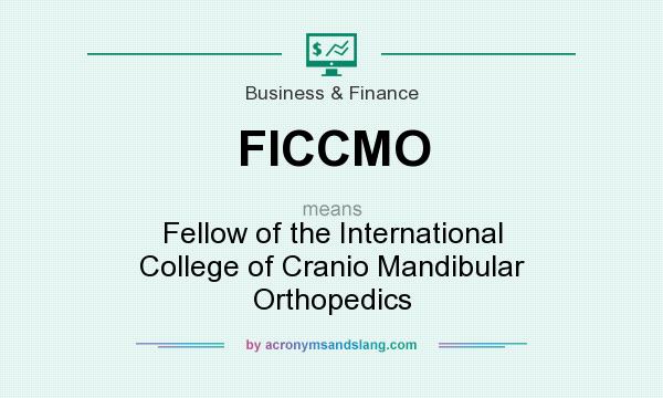 What does FICCMO mean? It stands for Fellow of the International College of Cranio Mandibular Orthopedics