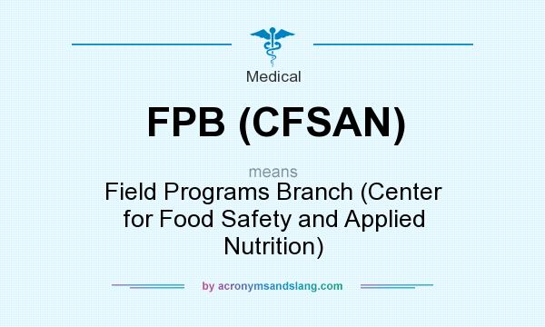 What does FPB (CFSAN) mean? It stands for Field Programs Branch (Center for Food Safety and Applied Nutrition)