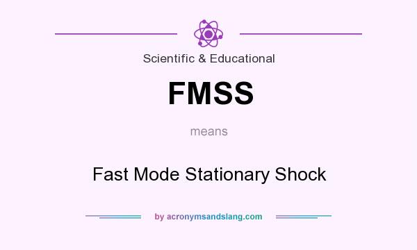 What does FMSS mean? It stands for Fast Mode Stationary Shock