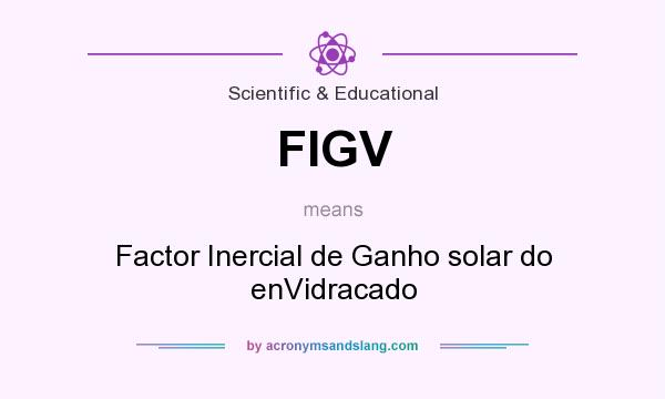 What does FIGV mean? It stands for Factor Inercial de Ganho solar do enVidracado