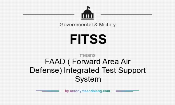 What does FITSS mean? It stands for FAAD ( Forward Area Air Defense) Integrated Test Support System