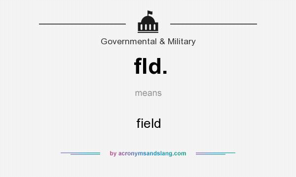 What does fld. mean? It stands for field
