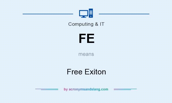 What does FE mean? It stands for Free Exiton