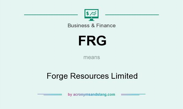 What does FRG mean? It stands for Forge Resources Limited