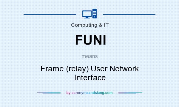 What does FUNI mean? It stands for Frame (relay) User Network Interface