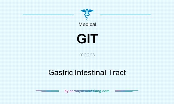 What does GIT mean? It stands for Gastric Intestinal Tract