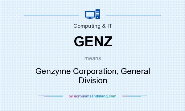 What does GENZ mean? It stands for Genzyme Corporation, General Division
