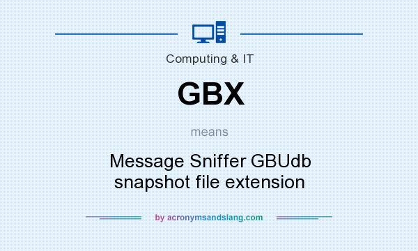 What does GBX mean? It stands for Message Sniffer GBUdb snapshot file extension