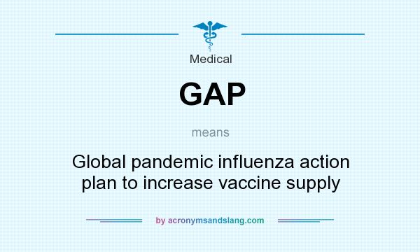 What does GAP mean? It stands for Global pandemic influenza action plan to increase vaccine supply
