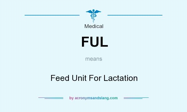 What does FUL mean? It stands for Feed Unit For Lactation