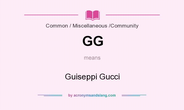 gg gucci meaning