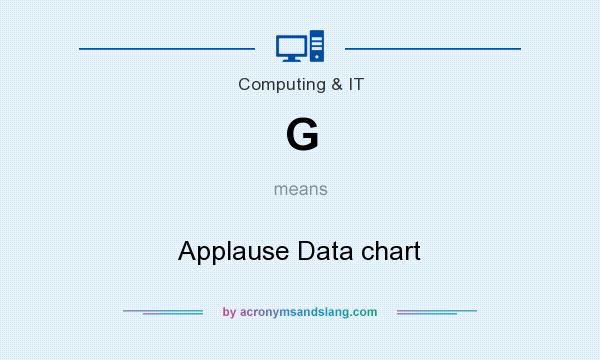 What does G mean? It stands for Applause Data chart