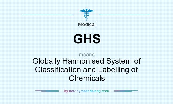 What does GHS mean? It stands for Globally Harmonised System of Classification and Labelling of Chemicals