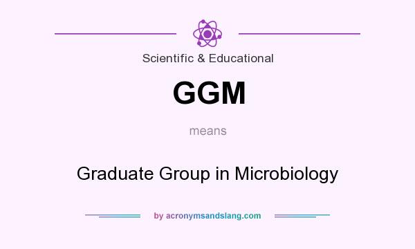 What does GGM mean? It stands for Graduate Group in Microbiology