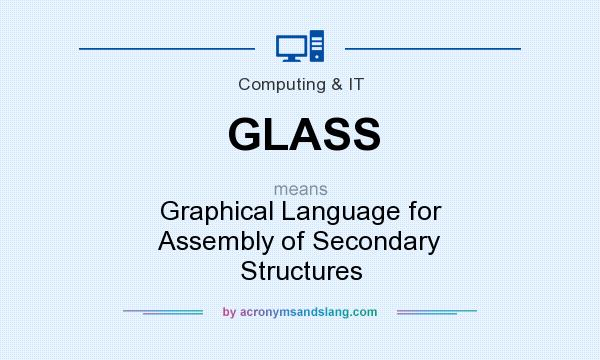 What does GLASS mean? It stands for Graphical Language for Assembly of Secondary Structures