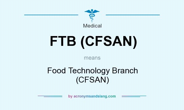 What does FTB (CFSAN) mean? It stands for Food Technology Branch (CFSAN)