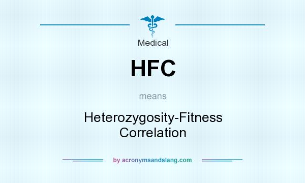What does HFC mean? It stands for Heterozygosity-Fitness Correlation