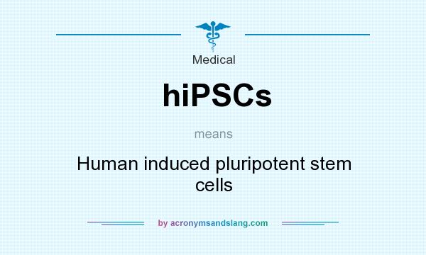 What does hiPSCs mean? It stands for Human induced pluripotent stem cells