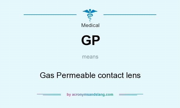 What does GP mean? It stands for Gas Permeable contact lens