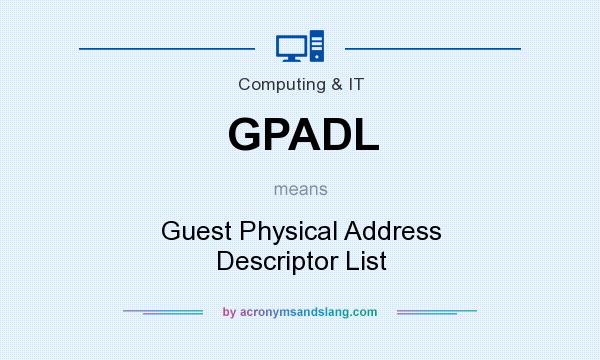 What does GPADL mean? It stands for Guest Physical Address Descriptor List