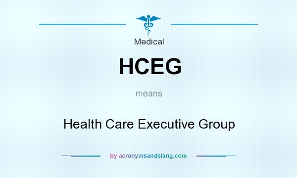 What does HCEG mean? It stands for Health Care Executive Group