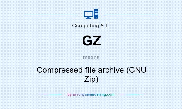 What does GZ mean? It stands for Compressed file archive (GNU Zip)