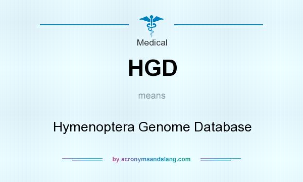 What does HGD mean? It stands for Hymenoptera Genome Database