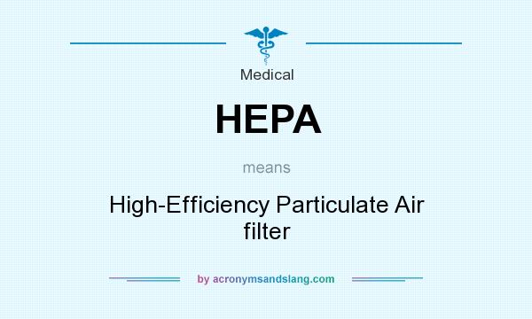 What does HEPA mean? It stands for High-Efficiency Particulate Air filter