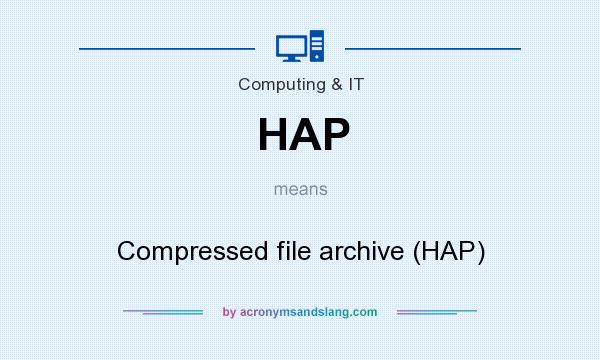 What does HAP mean? It stands for Compressed file archive (HAP)