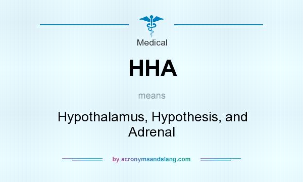 What does HHA mean? It stands for Hypothalamus, Hypothesis, and Adrenal