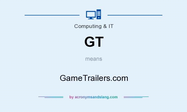 What does GT mean? It stands for GameTrailers.com