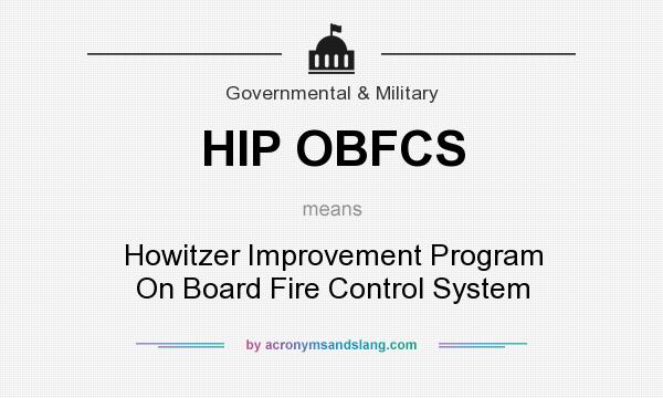 What does HIP OBFCS mean? It stands for Howitzer Improvement Program On Board Fire Control System
