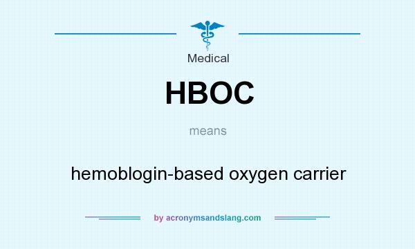 What does HBOC mean? It stands for hemoblogin-based oxygen carrier