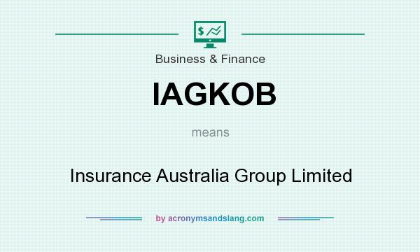 What does IAGKOB mean? It stands for Insurance Australia Group Limited
