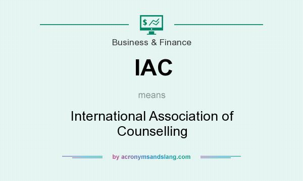 What does IAC mean? It stands for International Association of Counselling