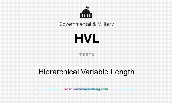 What does HVL mean? It stands for Hierarchical Variable Length