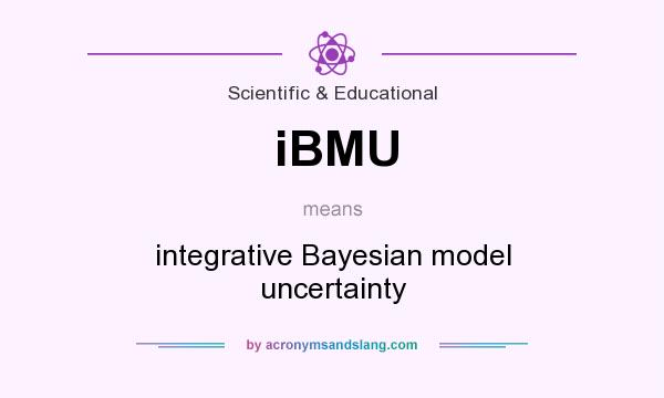What does iBMU mean? It stands for integrative Bayesian model uncertainty