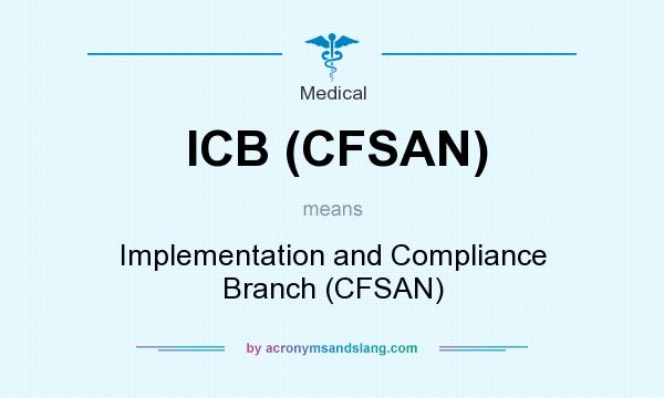 What does ICB (CFSAN) mean? It stands for Implementation and Compliance Branch (CFSAN)