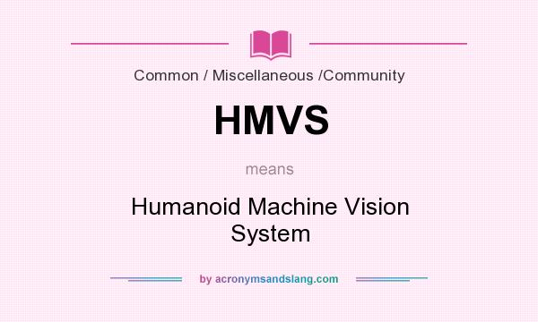 What does HMVS mean? It stands for Humanoid Machine Vision System