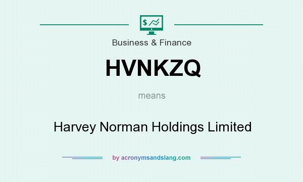 What does HVNKZQ mean? It stands for Harvey Norman Holdings Limited