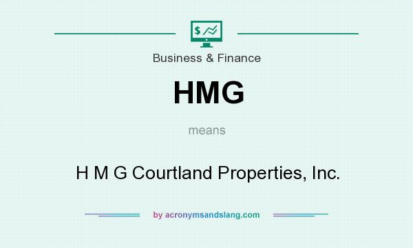 What does HMG mean? It stands for H M G Courtland Properties, Inc.
