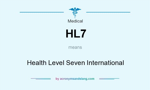 What does HL7 mean? It stands for Health Level Seven International