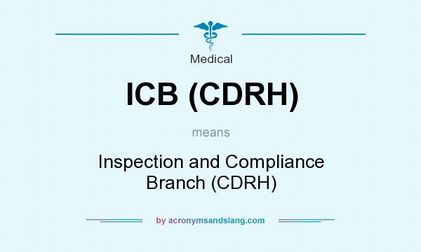 What does ICB (CDRH) mean? It stands for Inspection and Compliance Branch (CDRH)