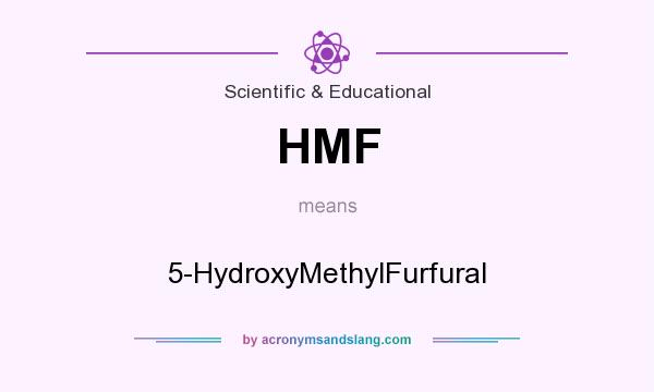 What does HMF mean? It stands for 5-HydroxyMethylFurfural