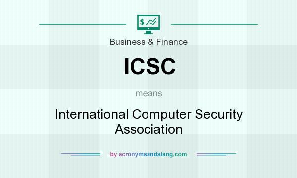 What does ICSC mean? It stands for International Computer Security Association