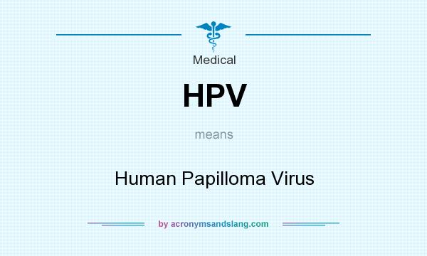 What does HPV mean? It stands for Human Papilloma Virus