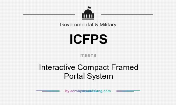 What does ICFPS mean? It stands for Interactive Compact Framed Portal System