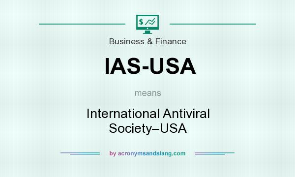 What does IAS-USA mean? It stands for International Antiviral Society–USA