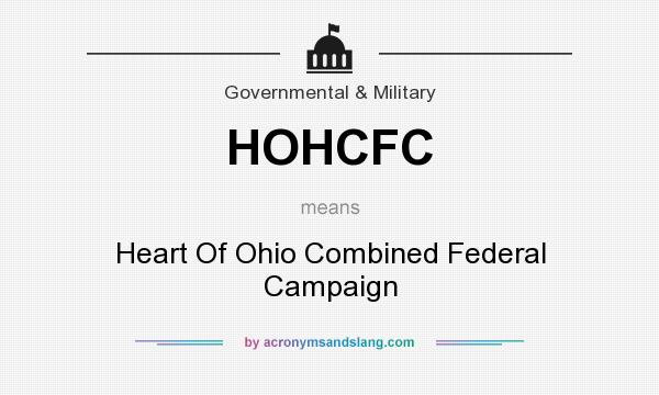 What does HOHCFC mean? It stands for Heart Of Ohio Combined Federal Campaign