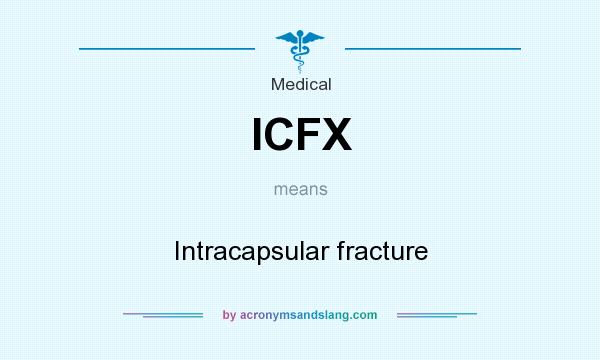 What does ICFX mean? It stands for Intracapsular fracture